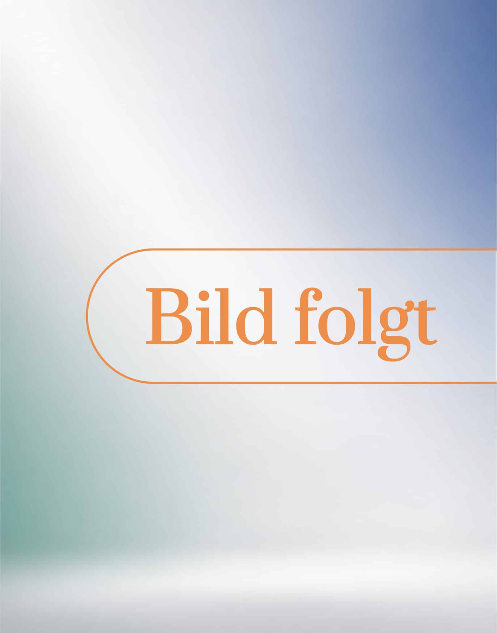 Weiß-grün-blauer Unschärfe-Hintergrund, in der Mitte „Bild folgt“ in Orange, ideal für Lkm GmbH Rechtsanwälte & Steuerberater.